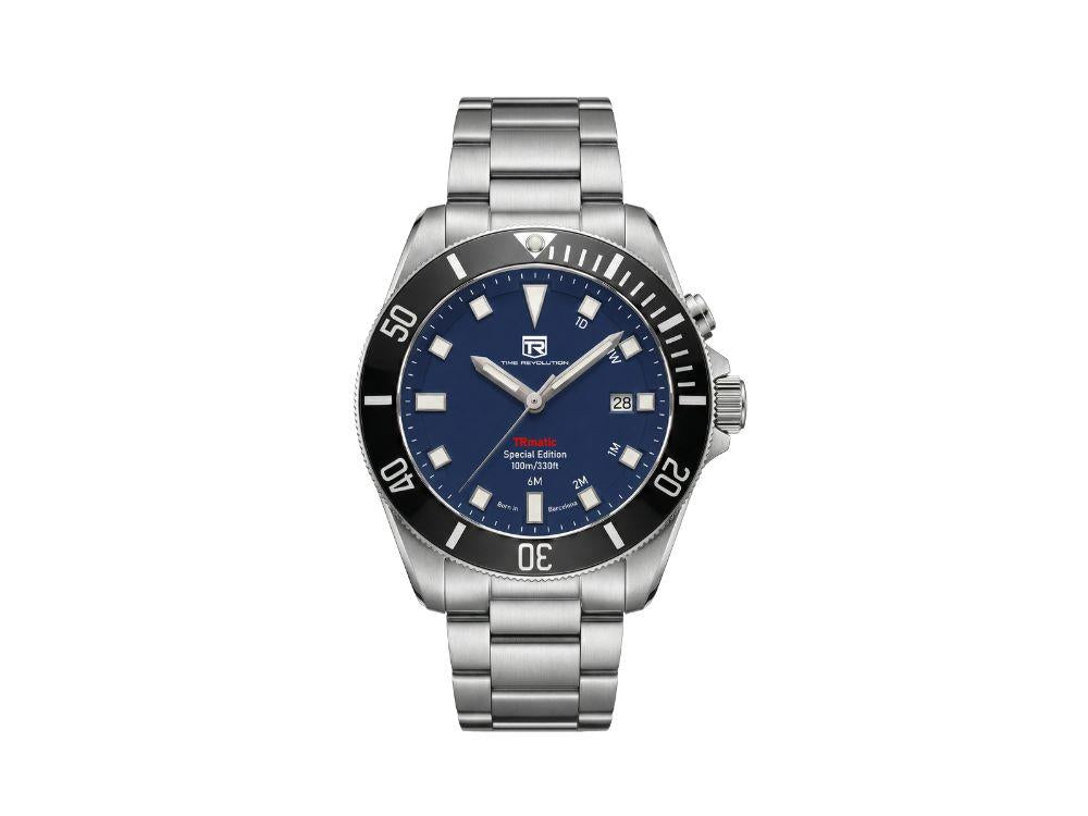 Reloj Automático Time Revolution TRmatic Ocean, 42 mm, Azul, TR02.02MB