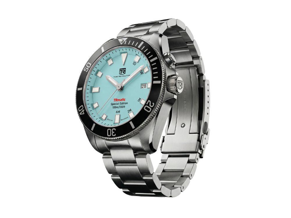 Reloj Automático Time Revolution TRmatic Aqua, 42 mm, Turquesa, TR02.03MB