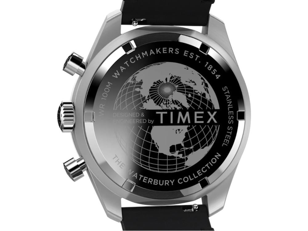 Reloj de Cuarzo Timex The Waterbury, Negro, 41 mm, Cronógrafo, TW2V42500