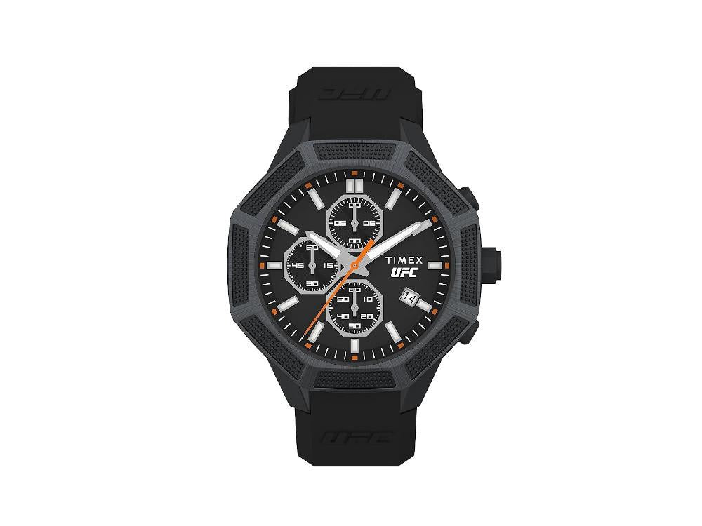 Reloj de Cuarzo Timex UFC King, Negro, 45 mm, TW2V87200