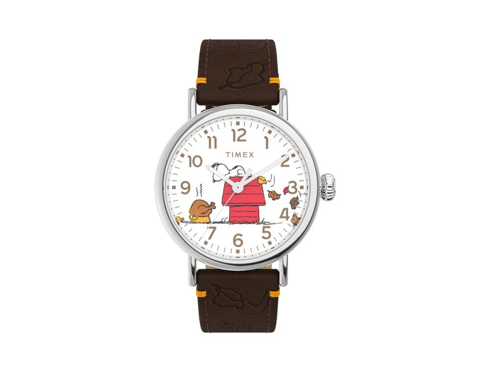 Reloj de Cuarzo Timex Standard Thanksgiving, Blanco, 40 mm, TW2W44300