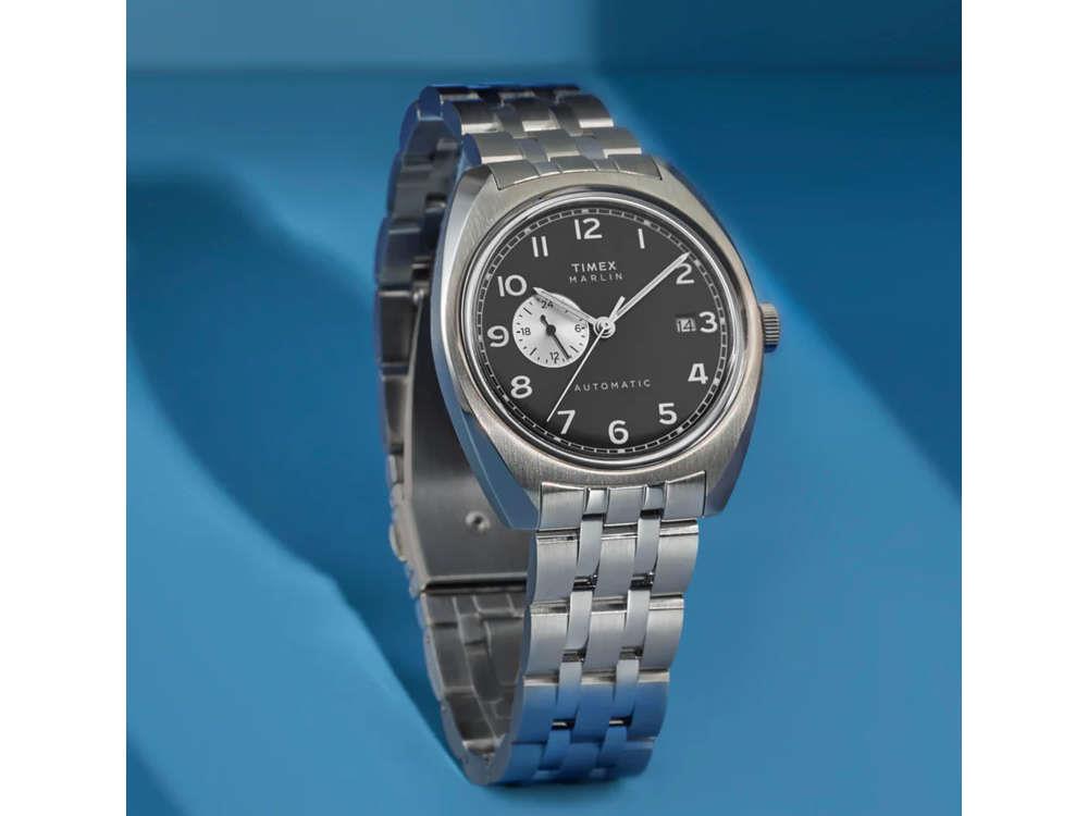 Reloj Automático Timex Marlin, Negro, 39 mm, TW2W58800