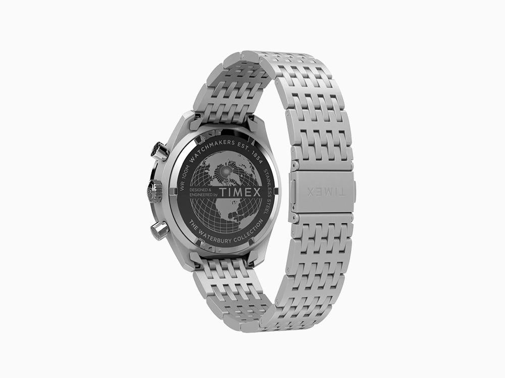 Reloj de Cuarzo Timex Waterbury Traditional, Plata, 41 mm, Cronógrafo, TW2Y18700