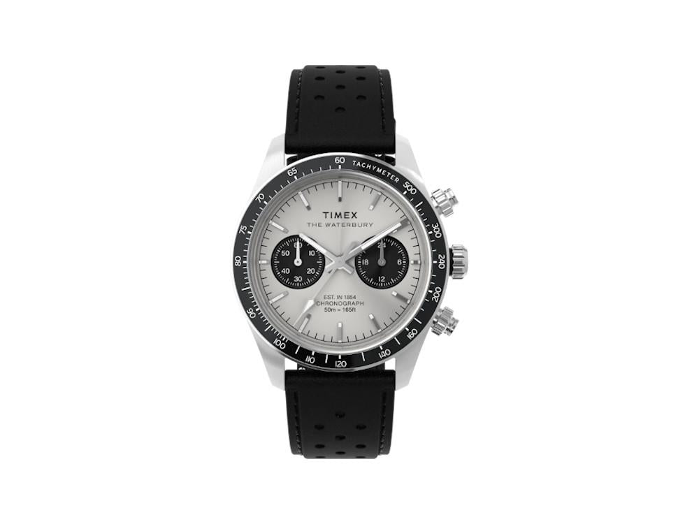 Reloj de Cuarzo Timex Waterbury Heritage, Plata, 39 mm, Cronógrafo, TW2Y19300