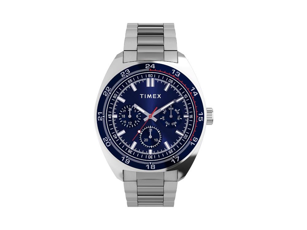 Reloj de Cuarzo Timex Weston, Acero reciclado, Azul, 45 mm, TW2Y22700