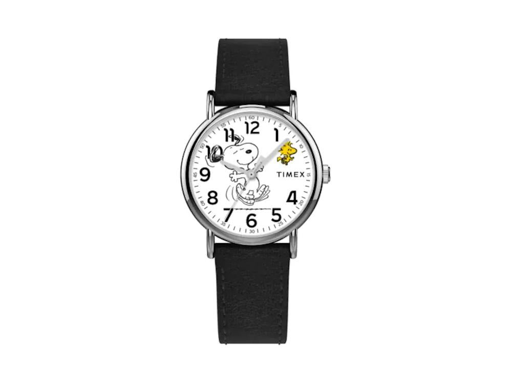 Reloj de Cuarzo Timex Weekender Peanuts Snoopy, Blanco, 38 mm, TW2Y31000