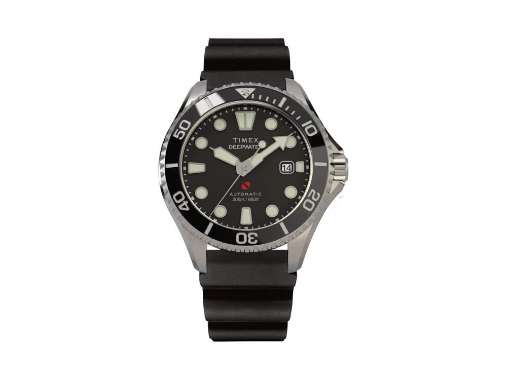 Reloj Automático Timex DeepWater Meridian 200, Negro, 44 mm, TW2Y40000