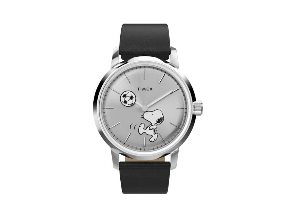 Reloj Automático Timex Marlin Peanuts x Football/Soccer, Plata, 40 mm, TW2Y53800