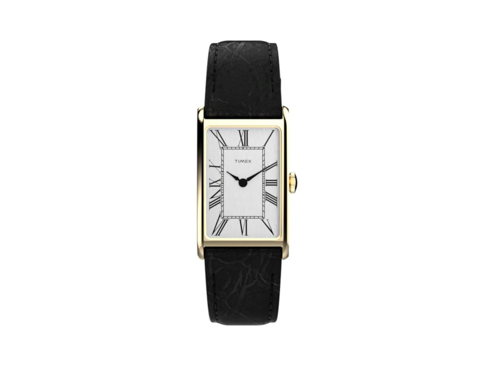 Reloj de Cuarzo Timex 1976 Dress Rectangle Reissue, Blanco, TW2Y56200
