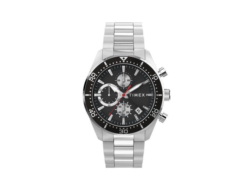 Reloj de Cuarzo Timex Trend Ridgefield, Negro, 42 mm, Cronógrafo, TW2Y56900