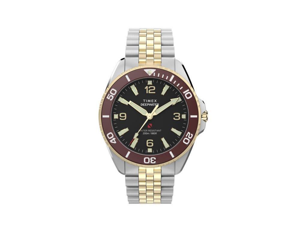 Reloj de Cuarzo Timex DeepWater Arctic, Negro, 40.5 mm, TW2Y64700