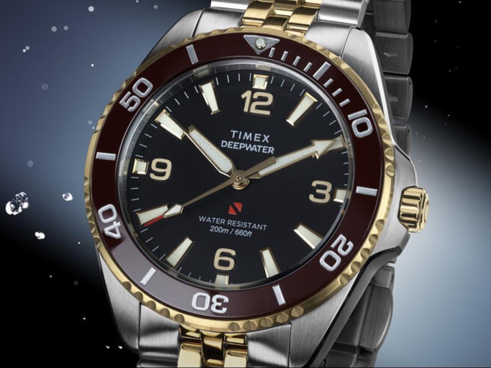 Reloj de Cuarzo Timex DeepWater Arctic, Negro, 40.5 mm, TW2Y64700
