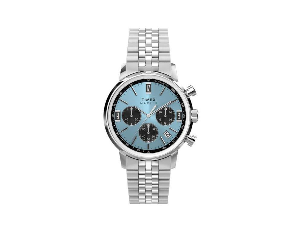 Reloj de Cuarzo Timex Marlin, Azul, 40 mm, Cronógrafo, TW2Y66500