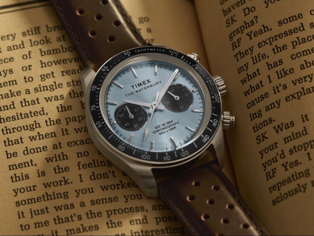 Reloj de Cuarzo Timex The Waterbury, Azul, 39 mm, Cronógrafo, TW2Y70600