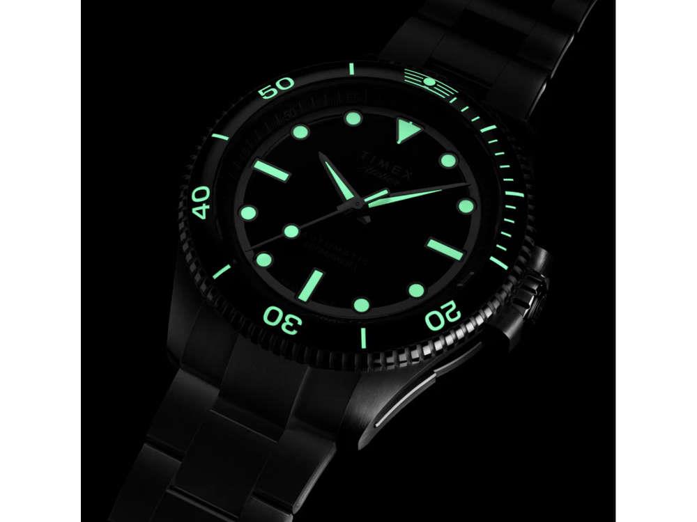 Reloj Automático Timex Atelier Marine M1a, Negro, 41 mm, TW2Y72500