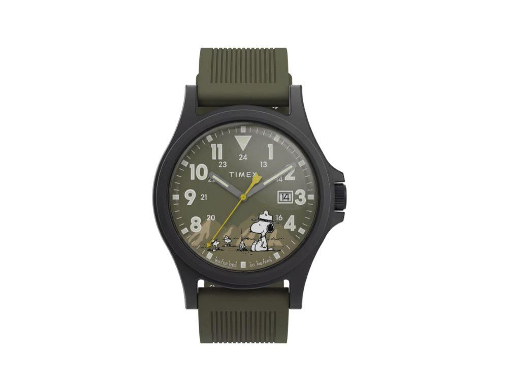 Reloj de Cuarzo Timex Peanuts Expedition Acadia, Verde, 40 mm, TW2Y84600