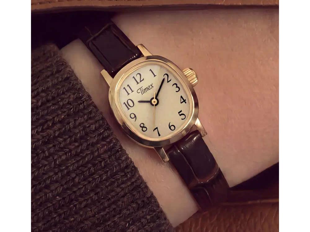 Reloj de Cuarzo Timex Cavatina Main Line, Latón, Beige, TW2Y87700