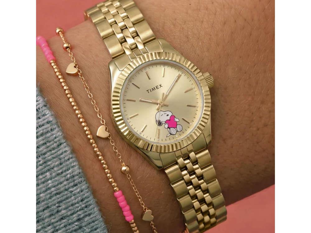 Reloj de Cuarzo Timex Peanuts Legacy Mini Heart Hug, 25 mm, TW6A07400