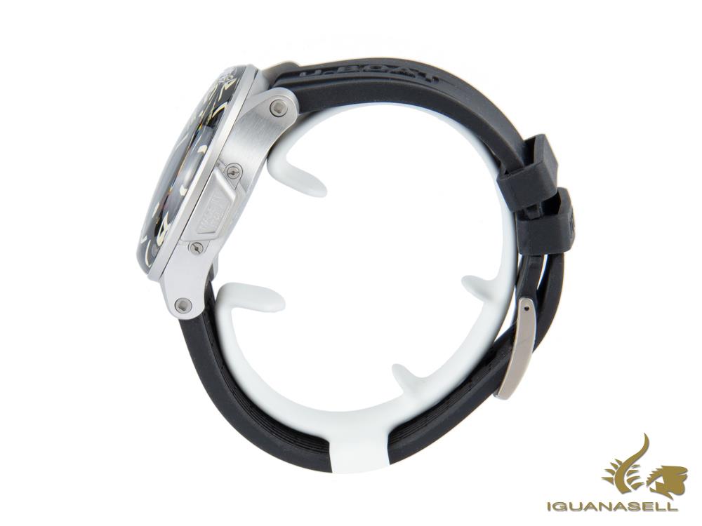 Reloj de Cuarzo U-Boat Capsoil SS, Acero Inoxidable 316L, Negro, 45 mm, 8110/A