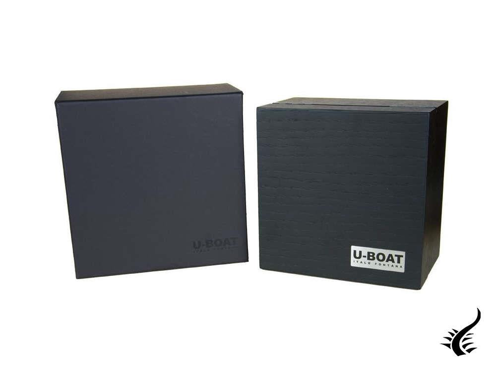 Reloj de Cuarzo U-Boat Capsoil SS, Acero Inoxidable 316L, Negro, 45 mm, 8110/A