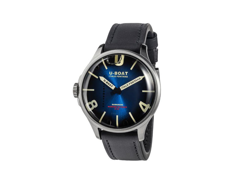 Reloj de Cuarzo U-Boat Capsoil Darkmoon Kama SS, 46.5 mm, Azul, 3340