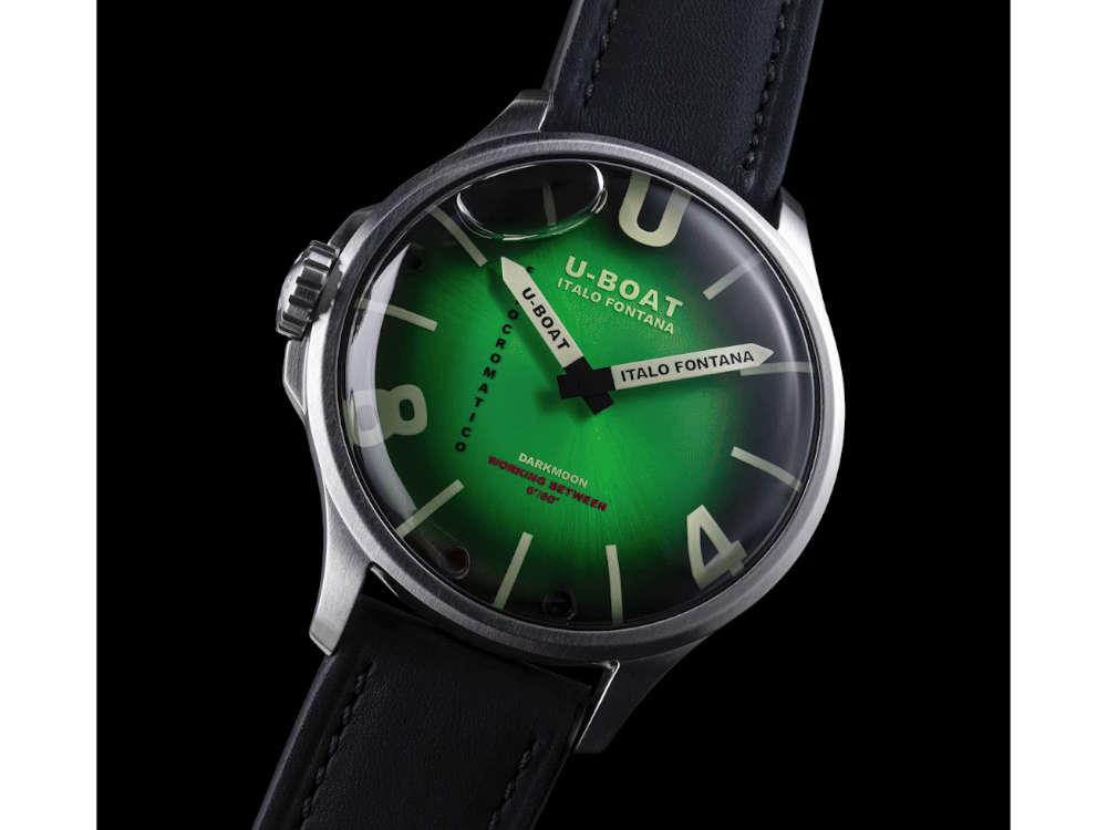 Reloj de Cuarzo U-Boat Capsoil Darkmoon Kama SS, 46.5 mm, Verde, 3342