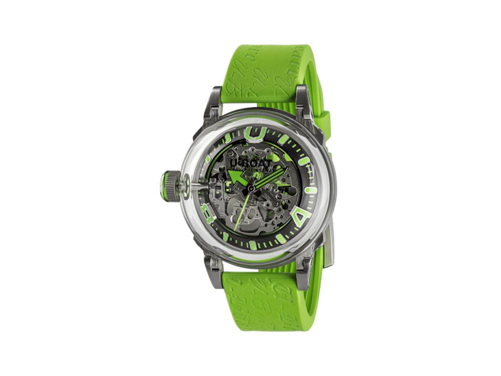 Reloj Automático U-Boat U-65, Acero Inoxidable 316L, 44 mm, Verde, 3344