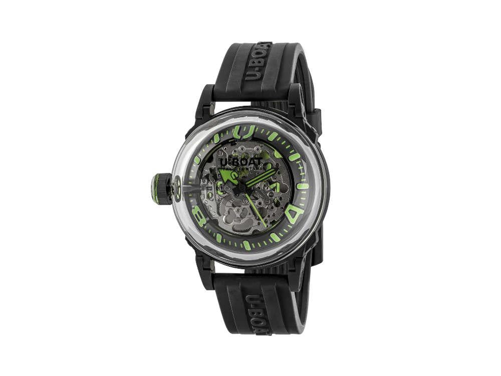 Reloj Automático U-Boat U-65, Acero Inoxidable 316L, PVD, 44 mm, Verde, 3347