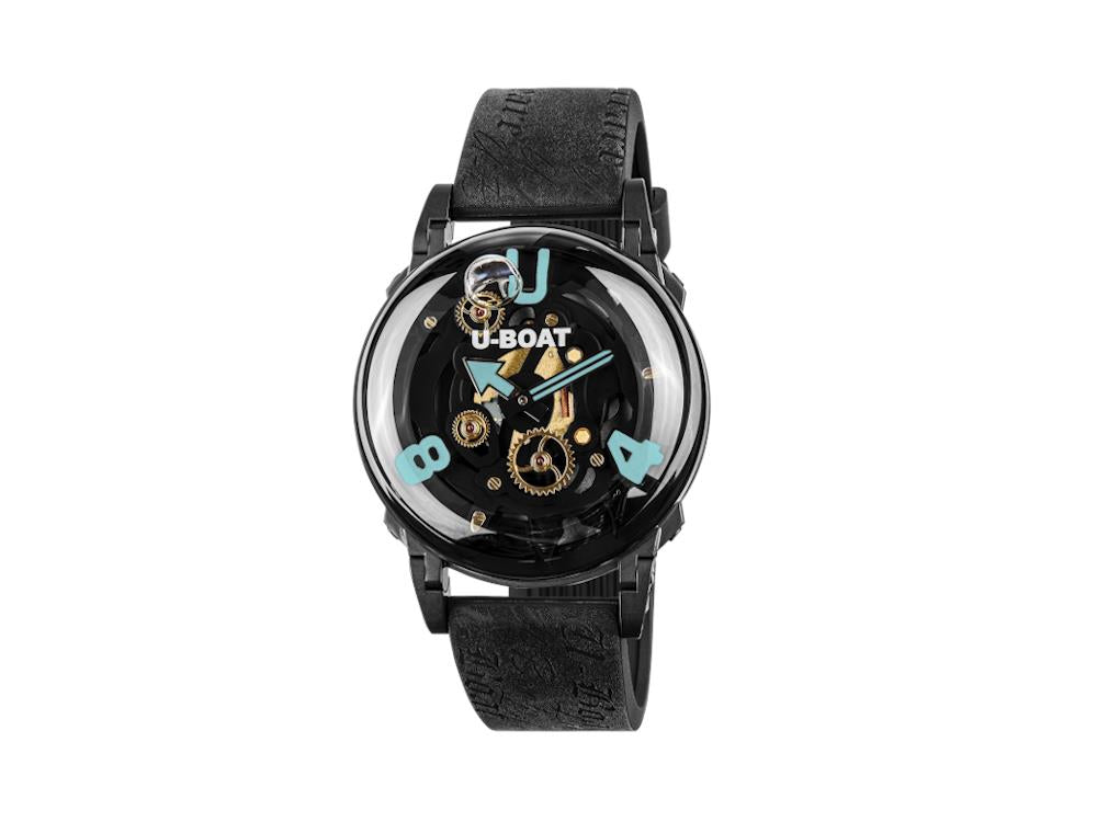 Reloj de Cuarzo U-Boat U-65 PVD Aqua, PVD, 44 mm, Gris, 3353