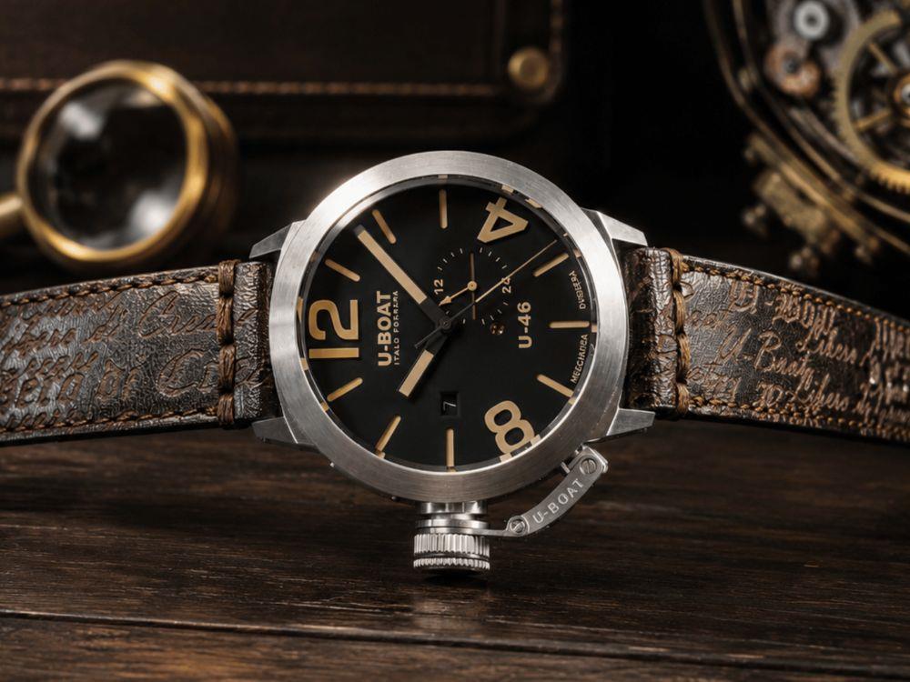 Reloj Automático U-Boat Classico U46 AS1, Acero Inoxidable, Negro, 46 mm, 4646