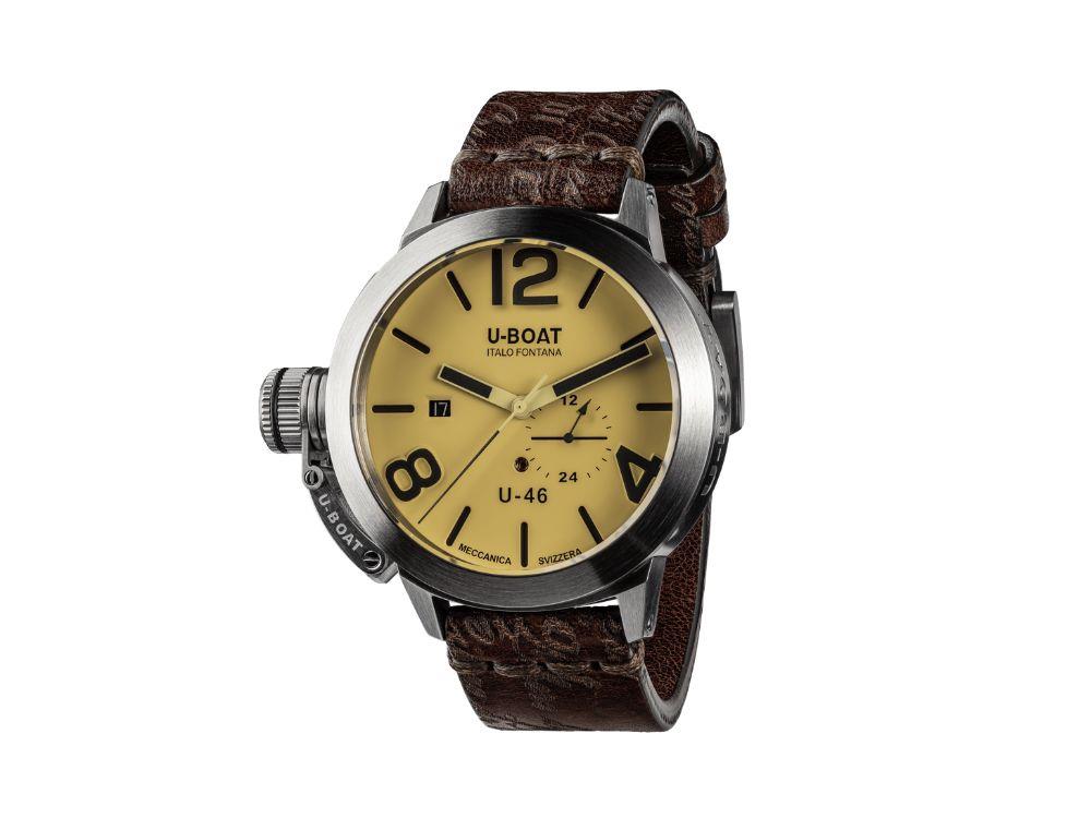 Reloj Automático U-Boat Classico U-46 AS2, Beige, 46 mm, 4647