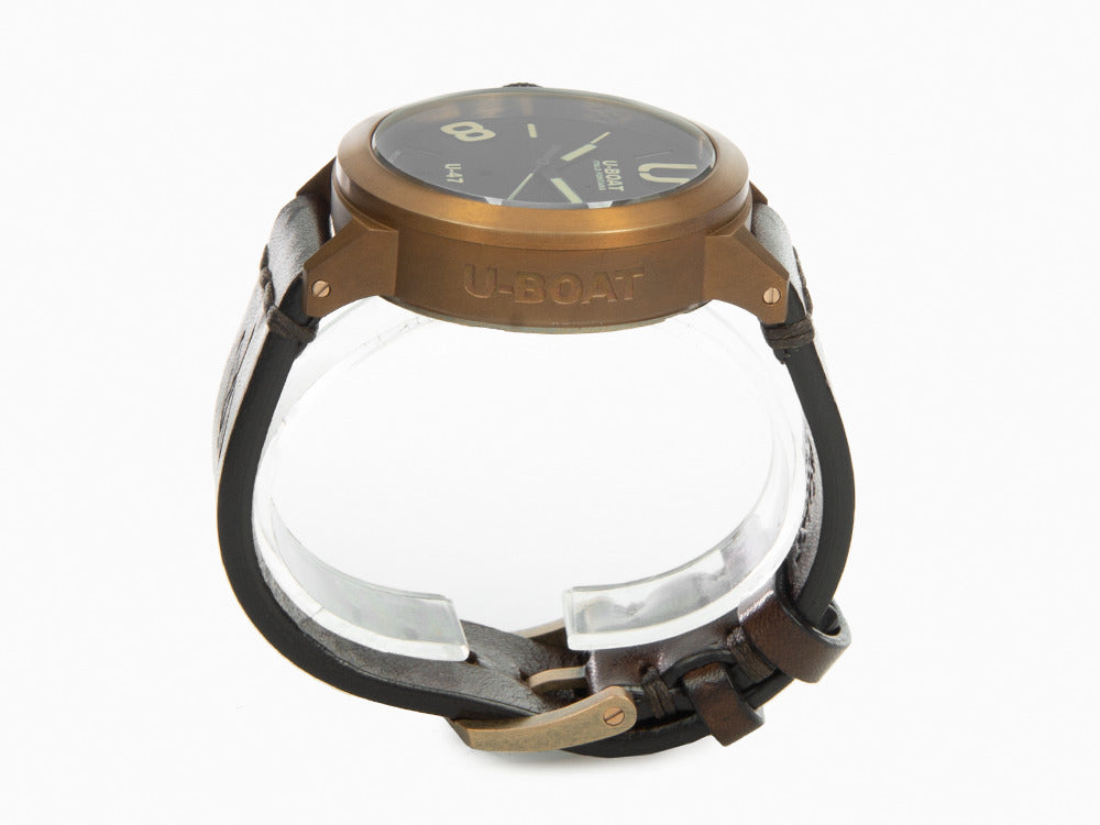Reloj Automático U-Boat Classico U-47 Bronzo, Bronce, Negro, 47 mm, Piel, 7797