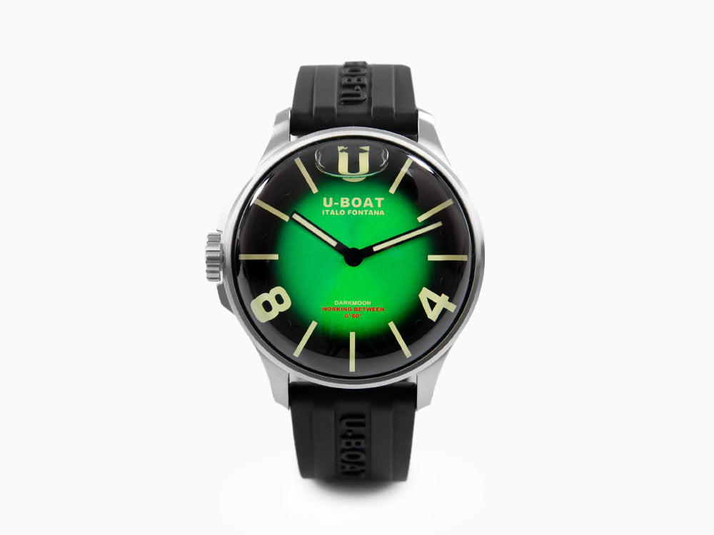 Reloj de Cuarzo U-Boat Capsoil Darkmoon Soleil Green SS, 44 mm, 8702/B