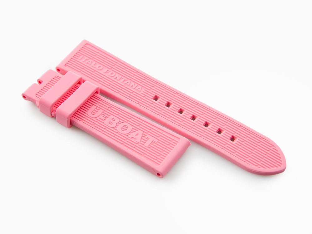 Correa U-Boat Accesorios, Caucho, Rosa, 22/20 mm., 8974/Z