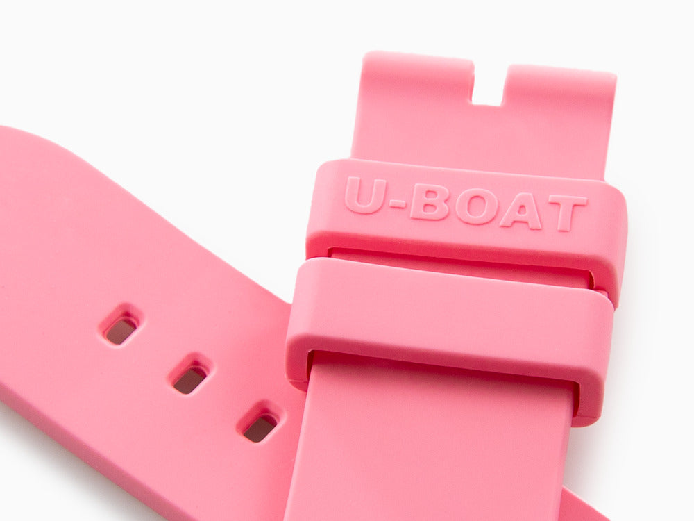 Correa U-Boat Accesorios, Caucho, Rosa, 22/20 mm., 8974/Z