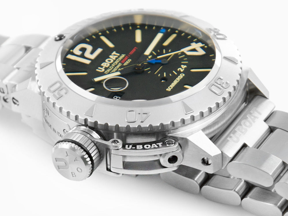 Reloj Automático U-Boat Classico Sommerso, Acero, Negro, 46 mm, 9007/A/MT