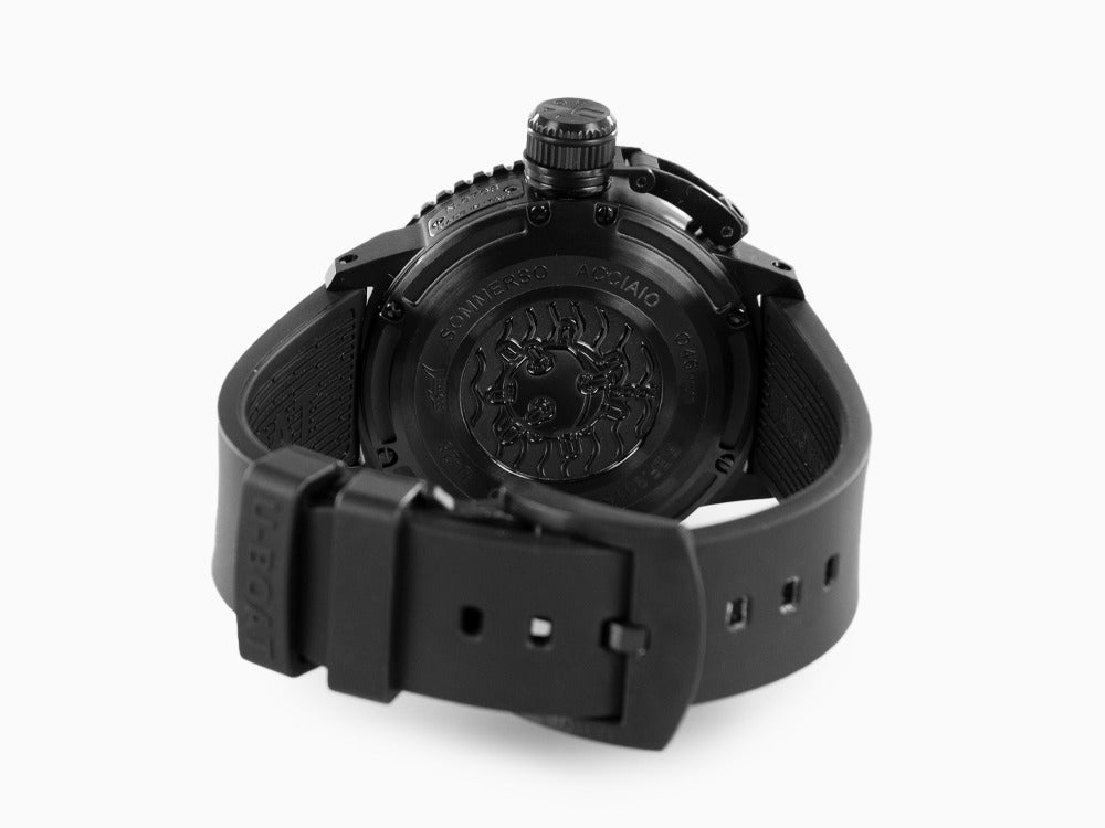 Reloj Automático U-Boat Classico Sommerso, DLC, Negro, 46 mm, 30 atm, 9015