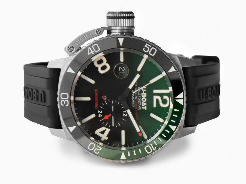 Reloj Automático U-Boat Classico Sommerso Ghiera Ceramica Verde, 46 mm, 9520