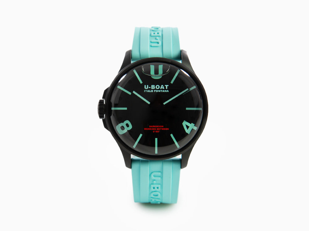 Reloj de Cuarzo U-Boat Capsoil Darkmoon Aquamarine Curve, 44 mm, Negro, 9526