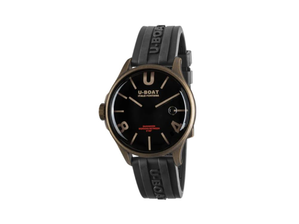 Reloj de Cuarzo U-Boat Capsoil Darkmoon Curve Vintage, 40 mm, Negro, 9549