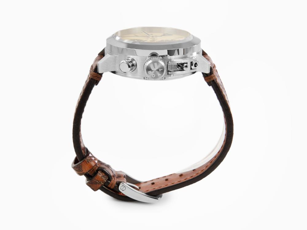 Reloj Automático U-Boat Classico Tungsteno Chronograph, Beige, 45 mm, 9568