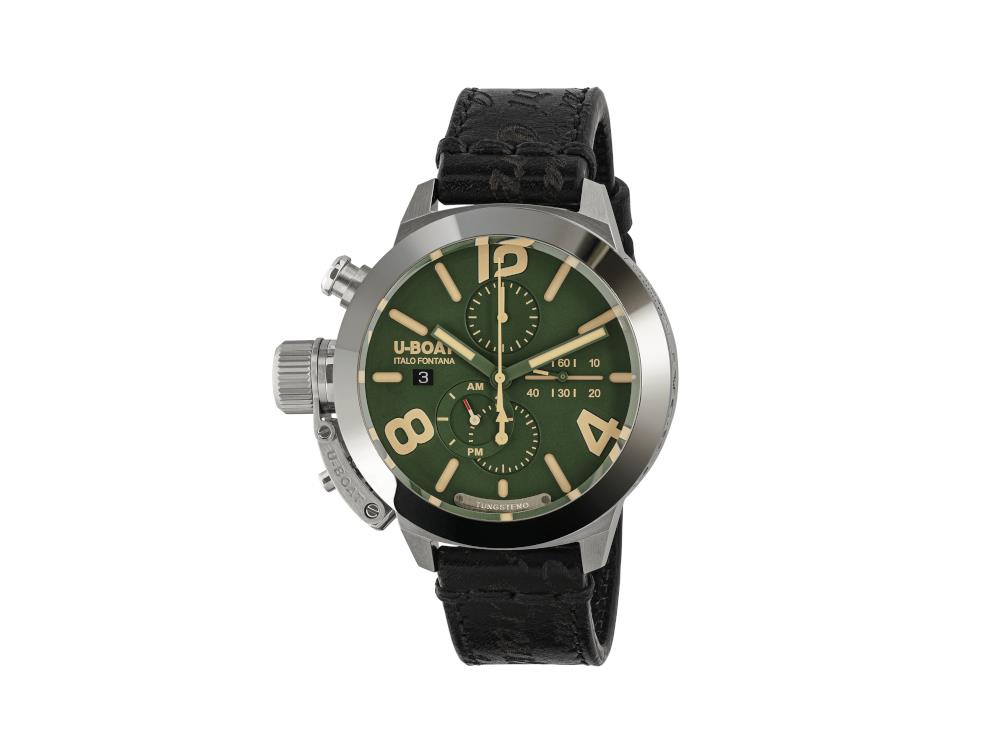 Reloj Automático U-Boat Classico Tungsteno Chronograph, Verde, 45 mm, 9581