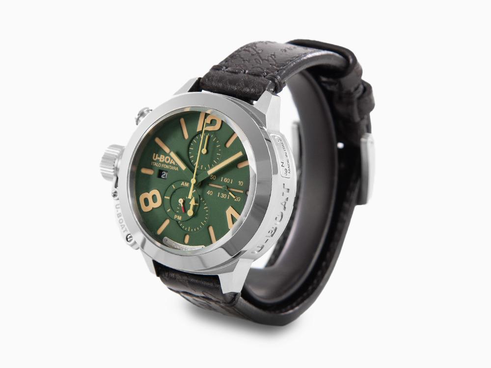 Reloj Automático U-Boat Classico Tungsteno Chronograph, Verde, 45 mm, 9581