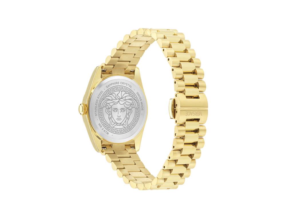 Reloj de Cuarzo Versace Millenyium, PVD Oro, Negro, 32 mm, VE0E00625