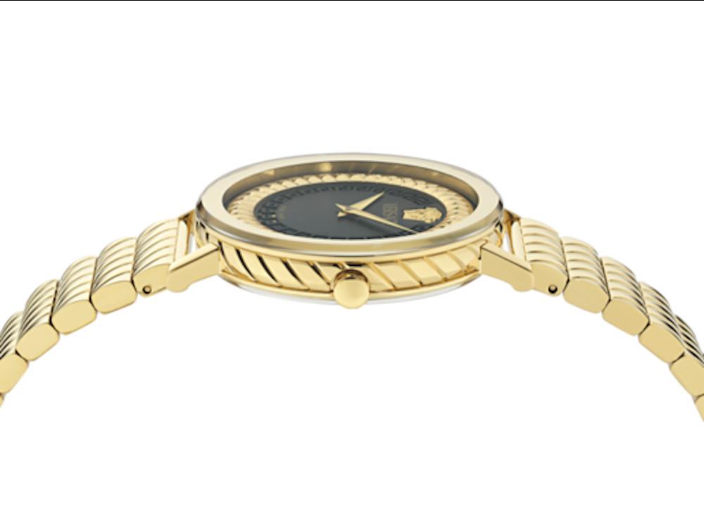 Reloj de Cuarzo Versace Delphinus, PVD Oro, Negro, 35 mm, VE0O00425