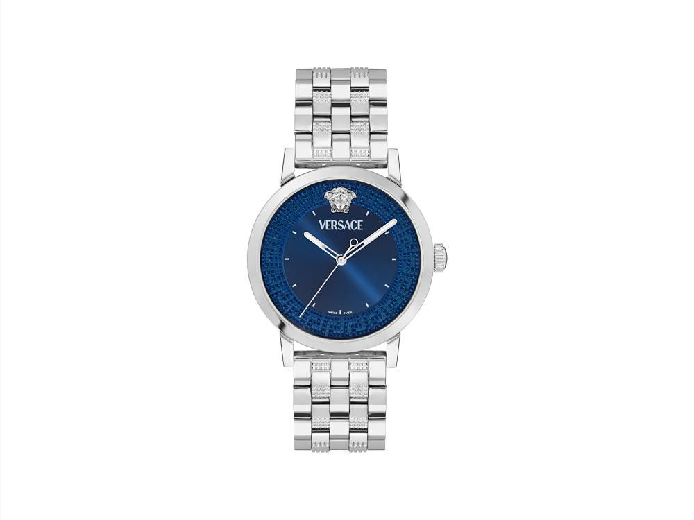 Reloj de Cuarzo Versace Albireo, Acero reciclado, Azul, 40 mm, VE0T00325