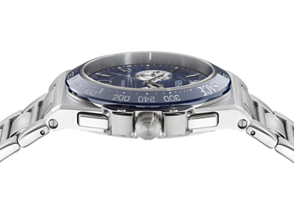 Reloj de Cuarzo Versace Greca Reaction, Azul, 43 mm, VE5N00326