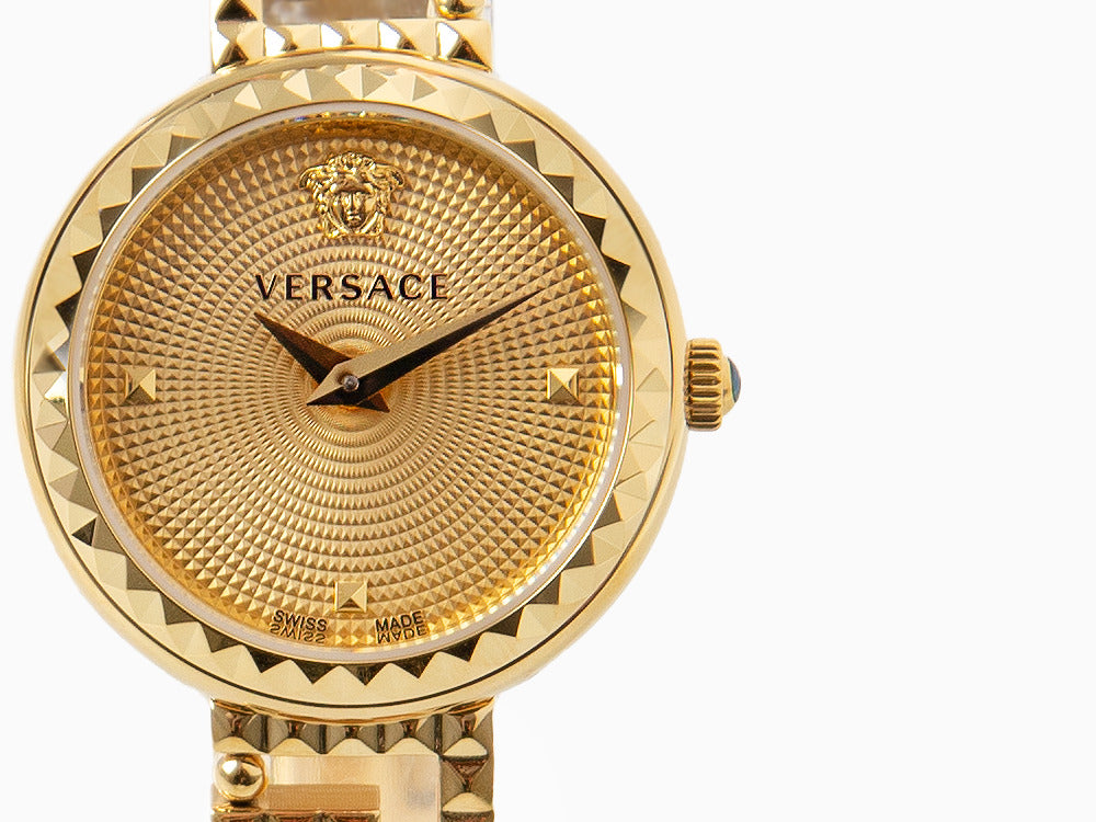 Reloj de Cuarzo Versace Greca Goddess, PVD Oro, Dorado, 28 mm, VE7A00323