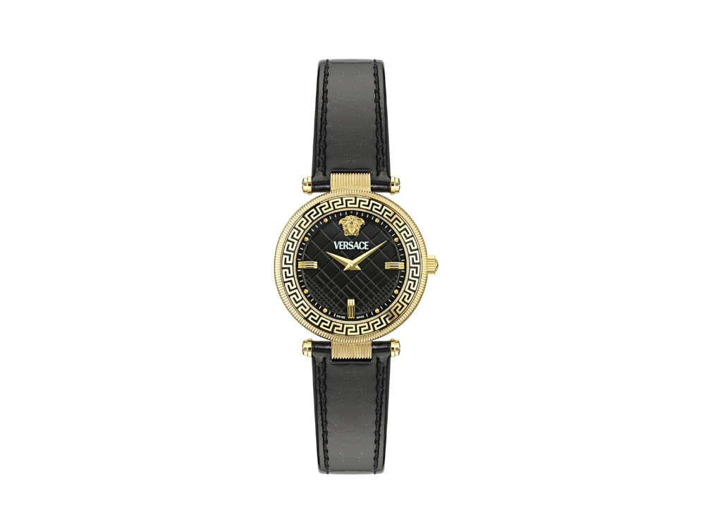 Reloj de Cuarzo Versace Reve, PVD Oro, Negro, 35 mm, Cristal Zafiro, VE8B00224