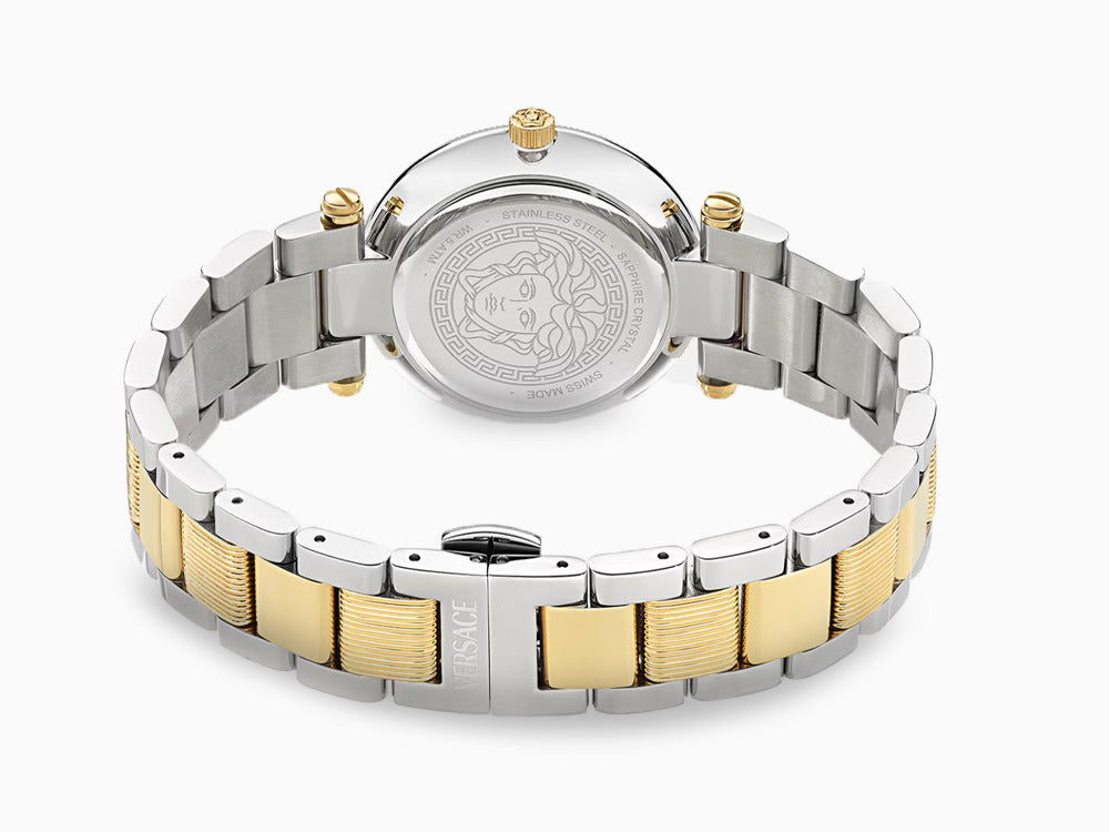 Reloj de Cuarzo Versace Reve, PVD Oro, Verde, 35 mm, Cristal Zafiro, VE8B00524